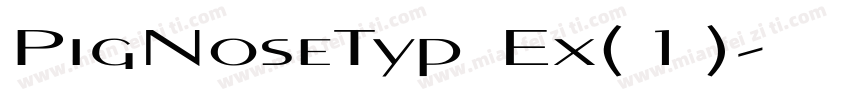 PigNoseTyp Ex(1)字体转换